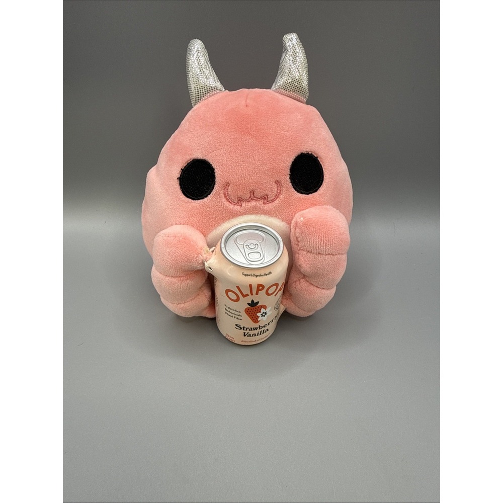 ZURU Snackles Series 3 Millie Deep Sea Pig Pink 5" Mini Plush Olipop Soda